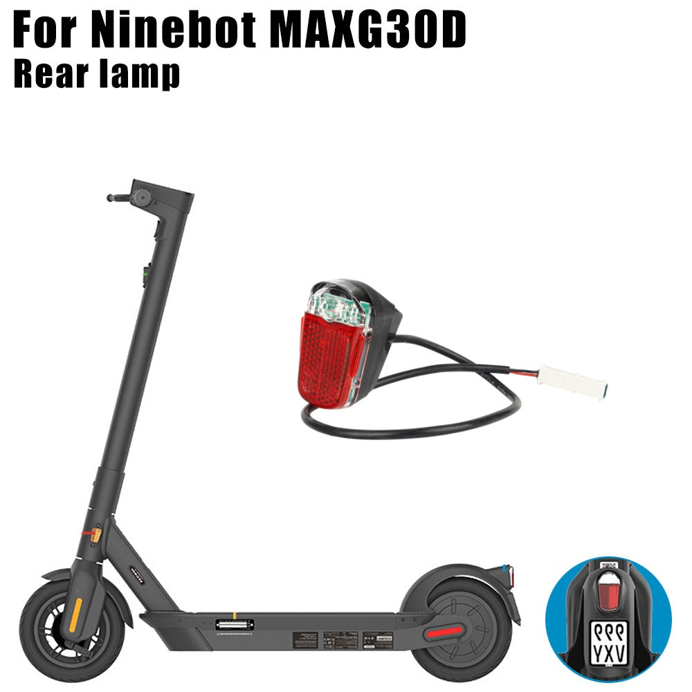 For Ninebot Max G30D Electric Scooter Brake Light Rear Tail Safety Light Warning Brake Lamp For Ninebot Max G30D Electric Scooter Brake Light Rear Tail Safety Light Warning Brake Lamp